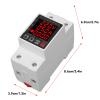 Voltage Protector, 3-Display, Adjustable, Intelligent Overvoltage and Undervoltage Protection, AC 80–300 V, 16–3 A view 2