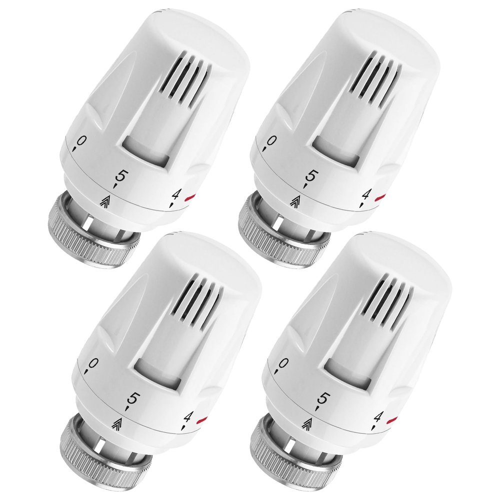 BYZESTY Heating Thermostat Heads, 4-Pack, M30 x 1.5