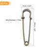 QUARKZMAN Large Safety Pins, 50 mm / 2 in, Bronze, 60-Pack view 2