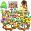 Funsland Flower Garden Building Toy, 272-Piece DIY Bouquet Set for Girls Ages 3+ view 1