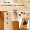 Folding Solid Pinewood Ladder Chair, 4-Step Stool view 3