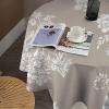 Guangpat Yinrune Round Tablecloth, French Country Toile Floral Design, 36 x 36 in., Waterproof, Wrinkle-Resistant, Washable view 2