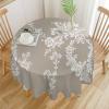 Guangpat Yinrune Round Tablecloth, French Country Toile Floral Design, 36 x 36 in., Waterproof, Wrinkle-Resistant, Washable view 3