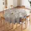 Guangpat Yinrune Round Tablecloth, French Country Toile Floral Design, 36 x 36 in., Waterproof, Wrinkle-Resistant, Washable view 4