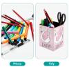 VAPOKF Desk Pen Holder, Crown Swan Dream Prints, Pen and Makeup Brush Organizer view 4