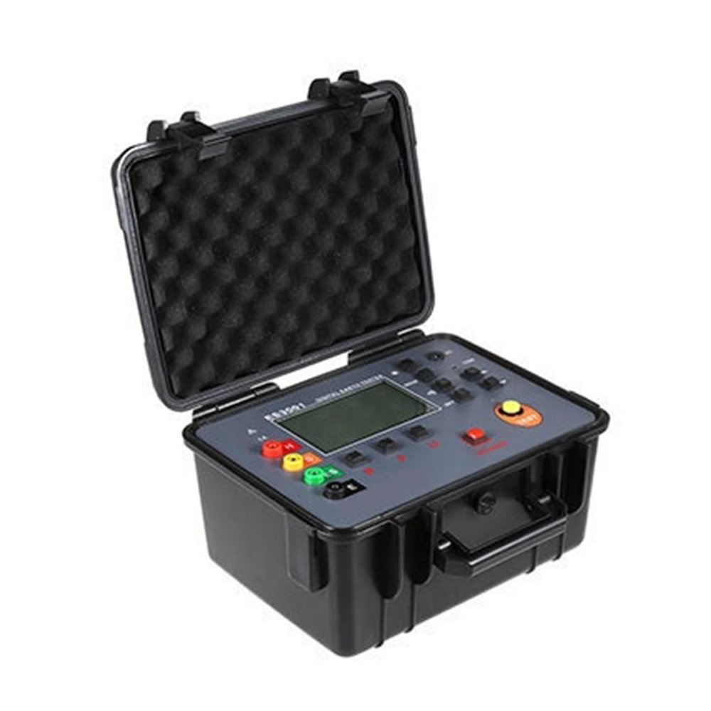 DELURA ES3001 Multifunctional Earth Resistance Tester, Four-Wire Earth Resistance Tester