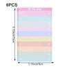 Luxylei To-Do List Notes, 6-Pack, Multicolor, Lined, Self-Stick Notepads view 4