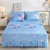 Bed Skirt with Ruffles, Foldable Fitted Sheet, for Queen Beds, 150 x 200 cm / 180 x 200 cm, 120 x 200 cm, Color K view 1