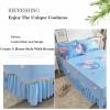 Bed Skirt with Ruffles, Foldable Fitted Sheet, for Queen Beds, 150 x 200 cm / 180 x 200 cm, 120 x 200 cm, Color K view 3
