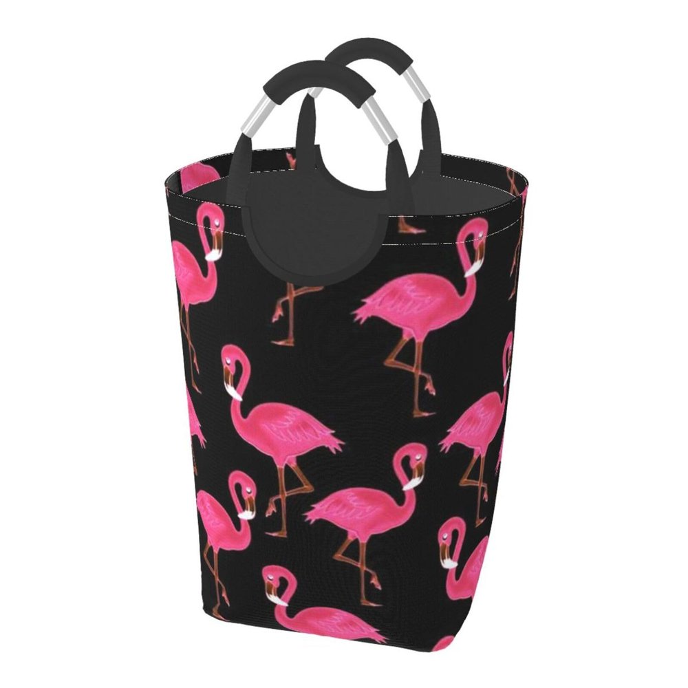 Pink Flamingo 50L Collapsible Laundry Hamper