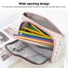 Tyenaza Canvas Pencil Case, Large Capacity, Wide Opening view 3