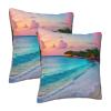 Jamaica Beach Square Pillow Covers for Sofas, Car Seats and More view 2
