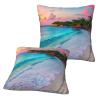 Jamaica Beach Square Pillow Covers for Sofas, Car Seats and More view 3