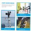 Small Ball Head Hot Shoe Adapter, 360° Rotatable, UNC 1/4, Black view 4