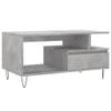 ZEYUAN Concrete Gray Coffee Table 90 x 49 x 45 cm view 2