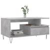 ZEYUAN Concrete Gray Coffee Table 90 x 49 x 45 cm view 3