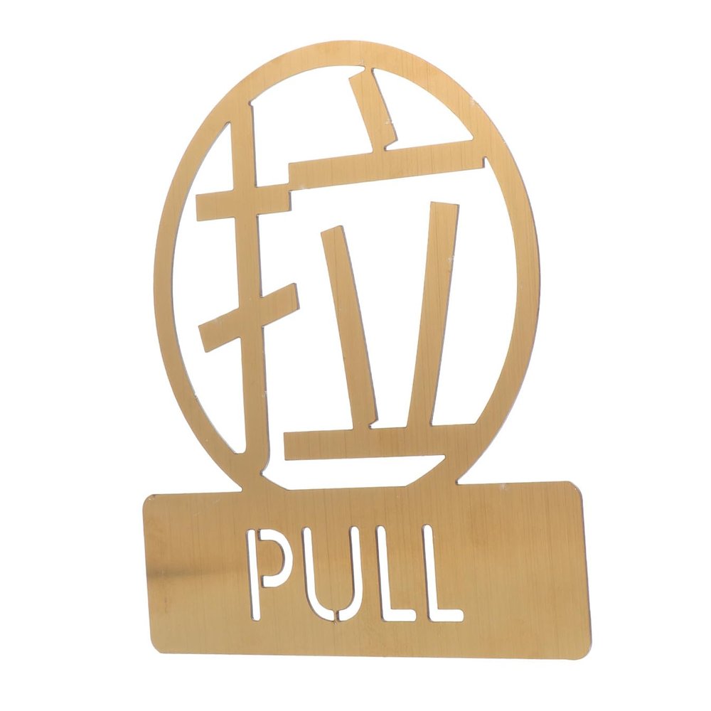 SOLUSTRE Stainless Steel Push/Pull Door Sign