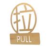 SOLUSTRE Stainless Steel Push/Pull Door Sign view 1