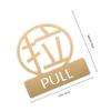 SOLUSTRE Stainless Steel Push/Pull Door Sign view 2
