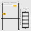 WPPTNSFY Adjustable Tension Clothing Rack, 43.3–114.2 in view 2