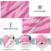 Zebra-Print Pillowcase, Queen Size, Zipper, Soft Plush, 50 x 76 cm, Pink view 2