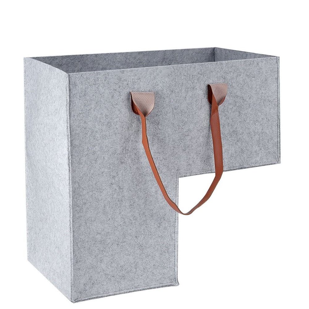 OLACD Foldable Felt Stair Storage Basket