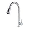 Kitchen Hot and Cold Water Faucet, Pull-Out Telescoping Dual-Spout Faucet with Hose view 1