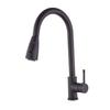 Kitchen Hot and Cold Water Faucet, Pull-Out Telescoping Dual-Spout Faucet with Hose view 2