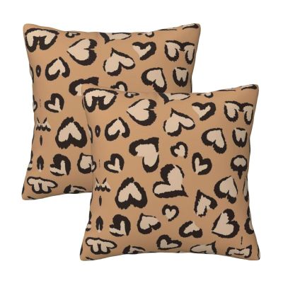 Unique Square Throw Pillow Cover with Red-Gold Marble Design