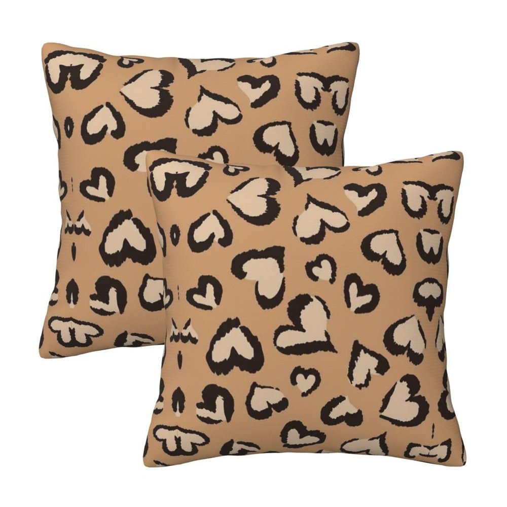 Unique Square Throw Pillow Cover with Red-Gold Marble Design