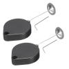 QUARKZMAN Retractable Security Cable Lock for Remote Controls, 2-Pack, Black, 39.37 in view 1