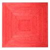 CASAVANI Red Hand-Braided Jute Kilim Runner, 7.6 x 30.5 cm view 1