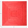CASAVANI Red Hand-Braided Jute Kilim Runner, 7.6 x 30.5 cm view 3