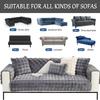 1/2/3/4-Seater Non-Slip Sofa Cover for L/U-Shaped Sectional Sofas, Plush Faux-Fur Throw view 2