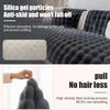 1/2/3/4-Seater Non-Slip Sofa Cover for L/U-Shaped Sectional Sofas, Plush Faux-Fur Throw view 3
