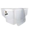 FixedByU 20-Pack 9L Transparent Square Buckets with Lids view 1