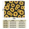 TORR Sunflower Print Fleece Blanket, Soft Flannel Throw for Couch and Sofa, 203 x 152 cm view 3