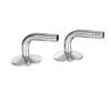 MeGLob Stainless Steel Sanitary Quick-Fill Hose Connector with 90-Degree Bend for Beverages and Wine (Size: 51 mm x Ferrule 64) view 1