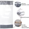 Rygcrud Waterproof Vinyl Patio Curtain with Grommets, Gray Sides, 2.8 x 2.2 m view 4