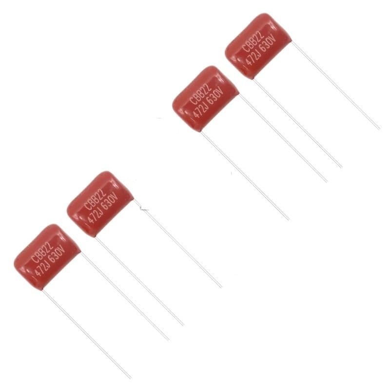 10-Piece CBB Polypropylene Film Capacitor, 630V 104J-P15