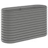 FENLAX Powder-Coated Steel Raised Garden Bed, Gray, 114 x 40 x 68 cm view 2