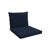 POKAR Lounge Chair Cushions for Rattan and Garden Furniture, 2-Piece Set, Dark Blue view 1