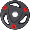HSHTTKL Bumper Weight Plate with 2-Inch Center Hole and Three Grip Openings view 1