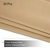 QUARKZMAN 20 Sheets Floral Wrapping Paper, 58 x 58 cm Waterproof Bouquet Paper, Dark Brown view 3