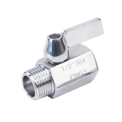 Aqxybgt 304 Stainless Steel 2-Way Ball Valve, Female Thread, 1/8–1 in