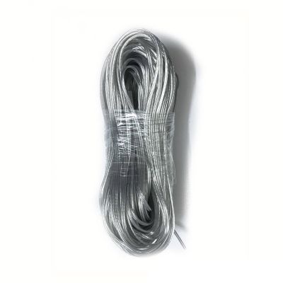 Fixed Main Lead LED Lamp Socket Cable, 22/24/26/30 AWG, 2-Conductor Flat Parallel Wire, Clear, Copper, Gold
