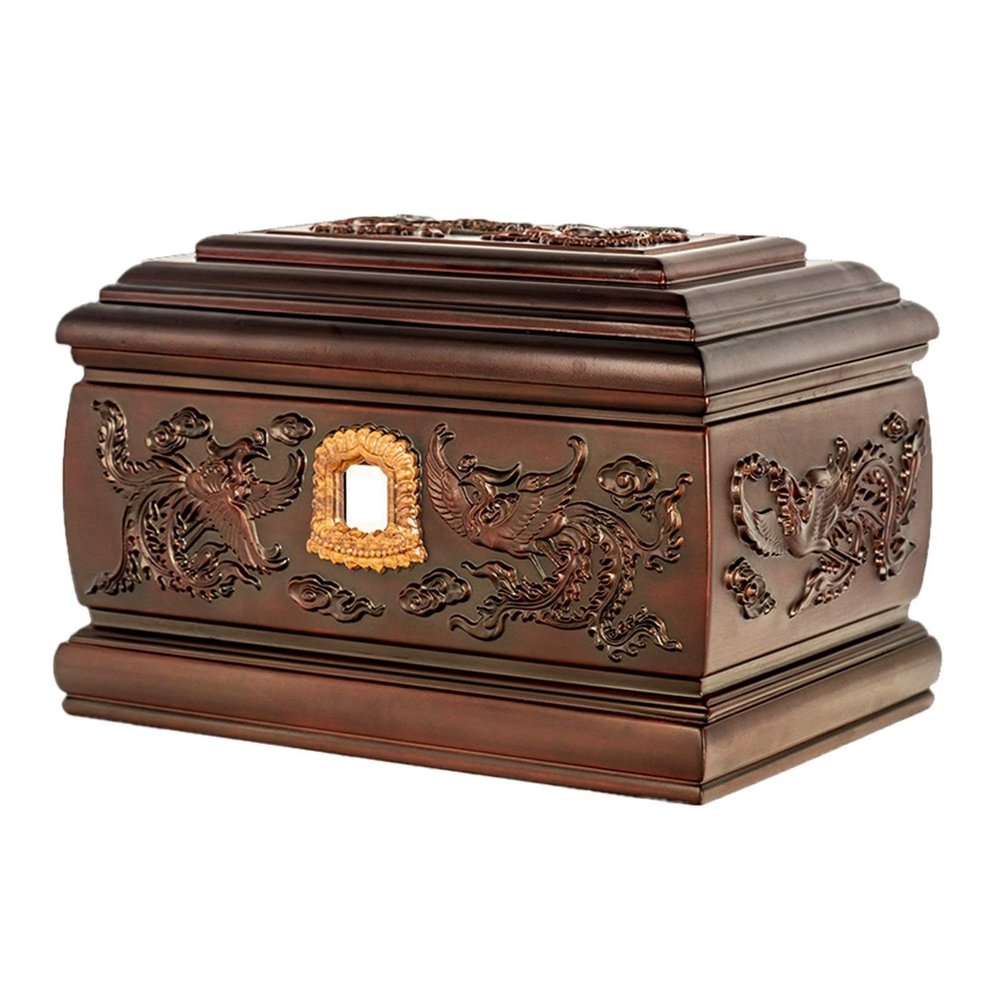 Beautiful Life Forever Memory Wooden Urn for Human Ashes, 900 Cubic Inches