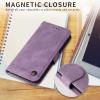 Beajew PU Leather Flip Wallet Case for Infinix Hot 20 4G, Purple view 3