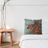 WSDESDEC Decorative Pillow Cover, 66 x 66 cm, Great Britain Map view 2