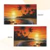 Palm Tree Sun Landscape Lighthouse Sunrise Flag 3x5 FT, Outdoor Garden Flag view 4